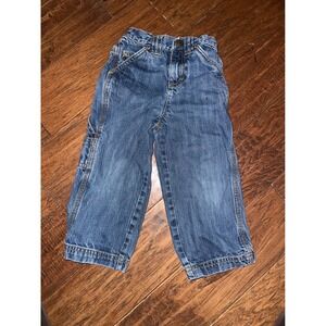 Vintage Sprockets Blue Denim Carpenter Jeans‎ Toddler Size 3T